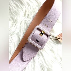 🇨🇦 Brave Leather Collection - Lilac Suede w Gold Accent MAKANI